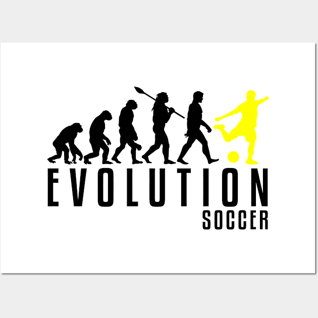 Soccer Evolution Wall Art by songolas